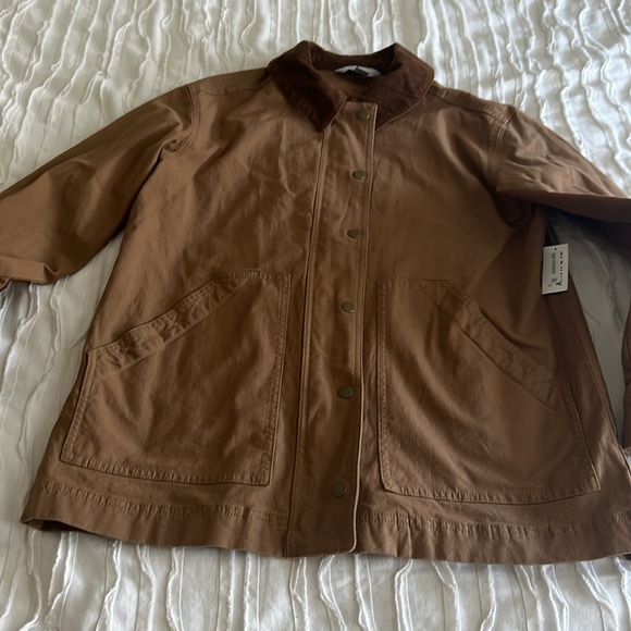 Old Navy Workwear Jacket with Corduroy Collar - Picture 2 of 11